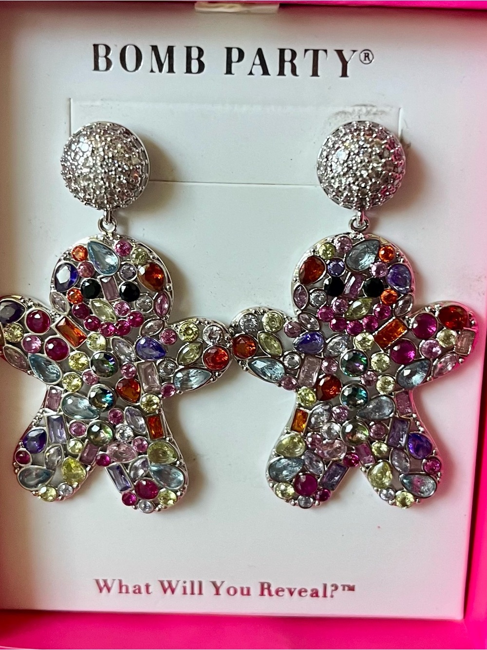 BOMB PARTY Retro RBP5582 Statements Gingerbread Party Earrings HTF
